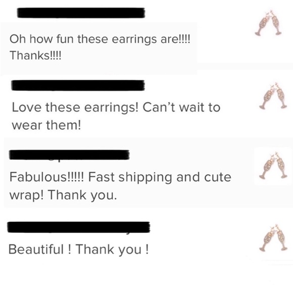 🍾🥂 New Champagne Bottle Earrings - Picture 3 of 4